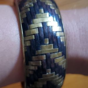 Brass and Wood bangle